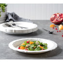 Disposable 18 White Reusable Sugarcane Plate 26cm - Bio
