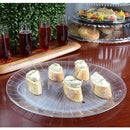 Disposable_Elegant - Transparent Reusable Plastic Serving Tray 45cm/17.5in