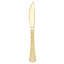 Disposable_Glamour - Gold Reusable Plastic Knives 20pc