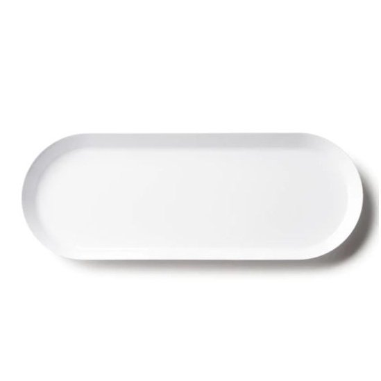 Classic – Weiß Wiederverwendbar Kunststoff Servierplatten 44cm/17,5 Z