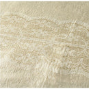 Disposable 1 Cream & Gold Tablecloth 138x274cm - Printed