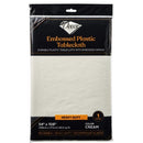 Disposable 1 Cream Tablecloth 138x274cm - Embossed