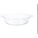Disposable 1 Transparent Reusable Plastic Serving Buffet Tray - Buffet