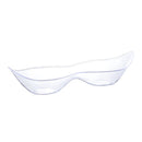 Disposable 1 Transparent Reusable 2 Section Boat Dish