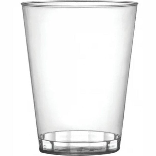 20 Transparent Reusable Plastic Tumblers 200ml