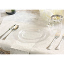 Disposable 20 Transparent Reusable Plastic Plate 26cm - Antique