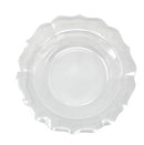 Disposable 10 Transparent Reusable Plastic Soup Bowl - Scallop