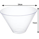 Disposable 1 Transparent Reusable Serving Bowl - Cone
