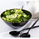 Disposable 1 Black & Gold Reusable Serving Bowl - Curve