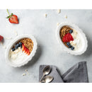 Disposable 18 White Reusable Sugarcane Dessert Bowl - Bio
