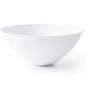 Disposable 1 White Reusable Plastic Serving Bowl - Curve