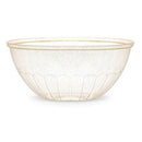 Disposable 1 Gold Glitter Reusable Plastic Serving Bowl - Round