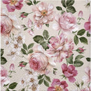Disposable 20 Cream Napkin 33x33cm - Roses Glory