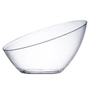 Disposable 1 Transparent Reusable Plastic Serving Bowl - Oval