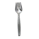Disposable_Hammered - Silver Reusable Plastic Serving Utensil