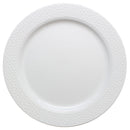 Disposable_Hammered - White Reusable Plastic Plate 26cm/10in 10pc