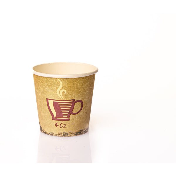 Disposable 50 Brown Reusable Paper Paper Hot Cups 