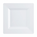 Disposable_Carre - White Square Reusable Plastic Plate 23cm/9in 10pc