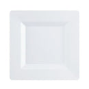 Disposable_Carre - White Square Reusable Plastic Plate 20cm/8in 10pc