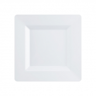 Disposable_Carre - White Square Reusable Plastic Plate 16cm/6.5in 10pc