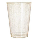 Disposable_Gold Glitter Reusable Tumblers 280ml/9.5oz 20pc