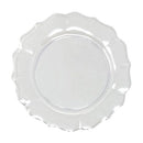 Disposable_Scallop - Transparent Reusable Plastic Plate 19cm/7.5in 10pc