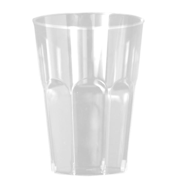 Disposable_Antique - Transparent Reusable Plastic Tumblers 240ml/8oz 20pc