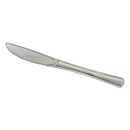 Disposable_Polished - Silver Reusable Plastic Knives 19cm/7.5in 20pc