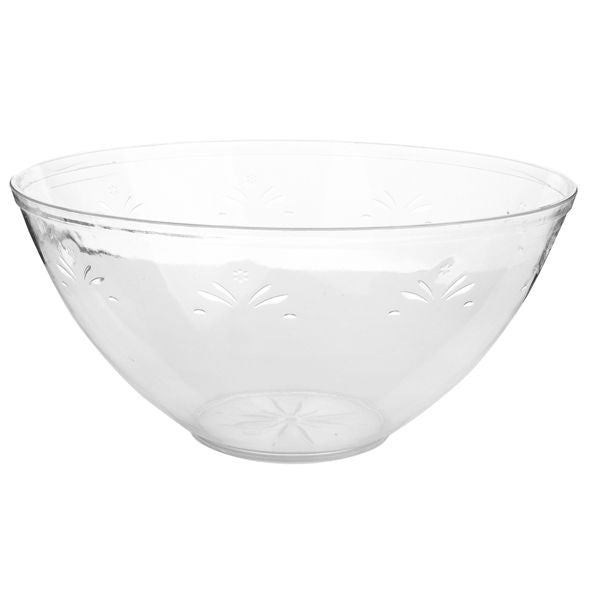 Disposable_Flower - Transparent Reusable Plastic Serving Bowl 4L/1.05gl