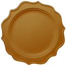 Disposable_Festive - Gold Reusable Plastic Plate 24cm/9.5in 12pc
