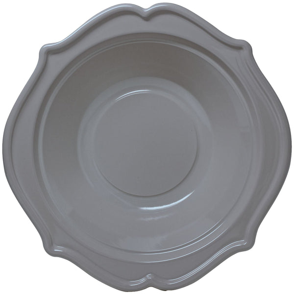 Disposable_Festive - Silver Reusable Plastic Soup Bowl 400ml/13.5oz 12pc