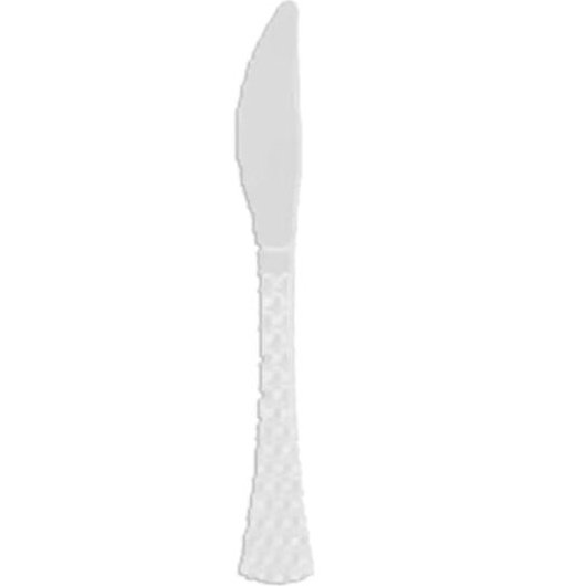 Disposable_Glamour - Transparent Reusable Plastic Knives 18.5cm/7.5in 50pc