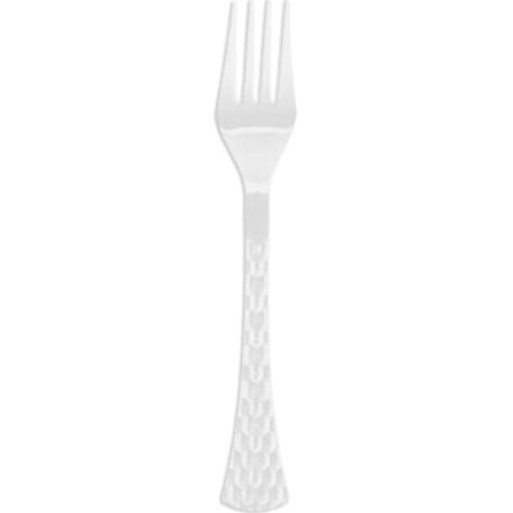Disposable_Glamour - Transparent Reusable Plastic Forks 18cm/7in 50pc