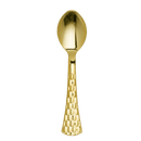 Disposable_Glamour - Gold Reusable Plastic Tea Spoons 20pc
