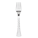Disposable_Glamour - Silver Reusable Plastic Forks 20pc