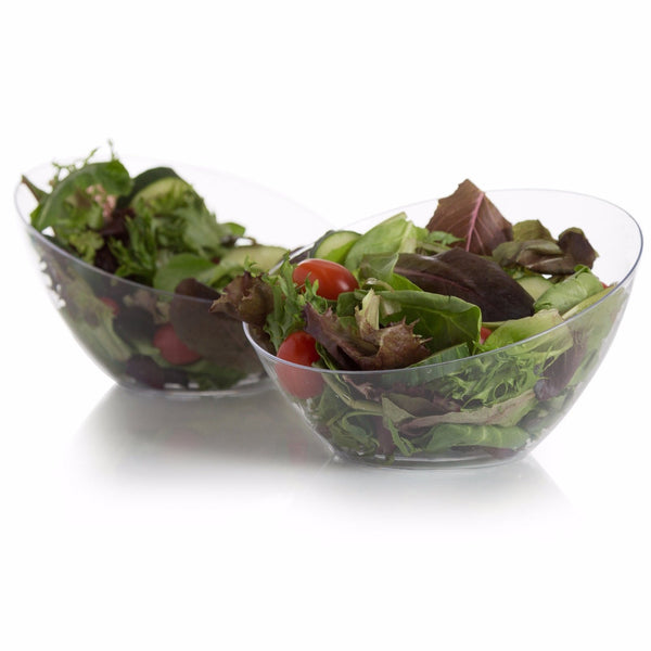 Disposable 1 Transparent Reusable Plastic Serving Bowl Medium 