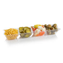 Disposable_4 Sectional - Transparent Reusable Plastic Serving Tray 1pc