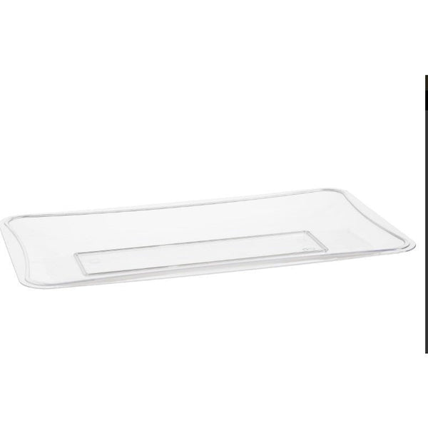 Disposable_Transparent Reusable Plastic Serving Tray Small 1pc