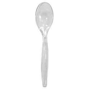 Disposable_Clear - Transparent Reusable Plastic Serving Utensil