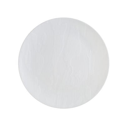 Disposable_Mahogany - White Reusable Plastic Plate 19cm/7.5in 10pc