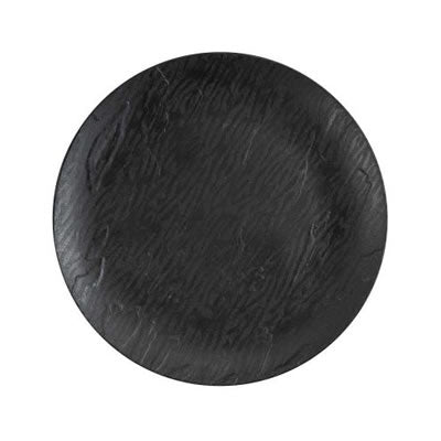 Disposable_Mahogany - Black Reusable Plastic Plate 19cm/7.5in 10pc