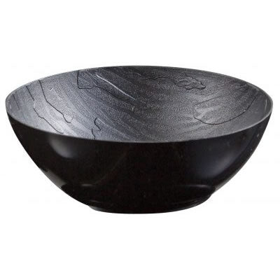 Disposable_Mahogany - Black Reusable Plastic Soup Bowl 400ml/13.5oz 10pc