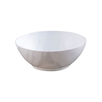 Disposable_Mahogany - White Reusable Plastic Dessert Bowl 150ml/5oz 10pc