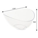 Disposable 1 Transparent Reusable Plastic Serving Bowl - Egg Shaped 