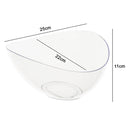 Disposable 1 Transparent Reusable Plastic Serving Bowl - Egg Shaped 
