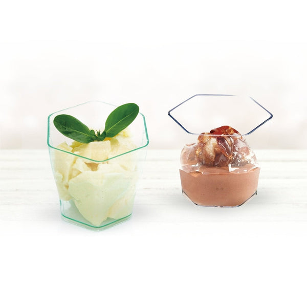Disposable_Transparent Reusable Plastic Dessert Cups 55ml/2oz 10pc