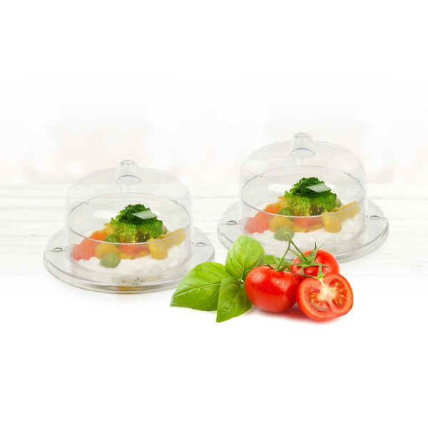 Disposable_Transparent Reusable Plastic Mini Dish 70ml/2.5oz 10pc