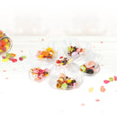 Disposable_Sectional Tray - Transparent Reusable Plastic Serving Tray 3pc