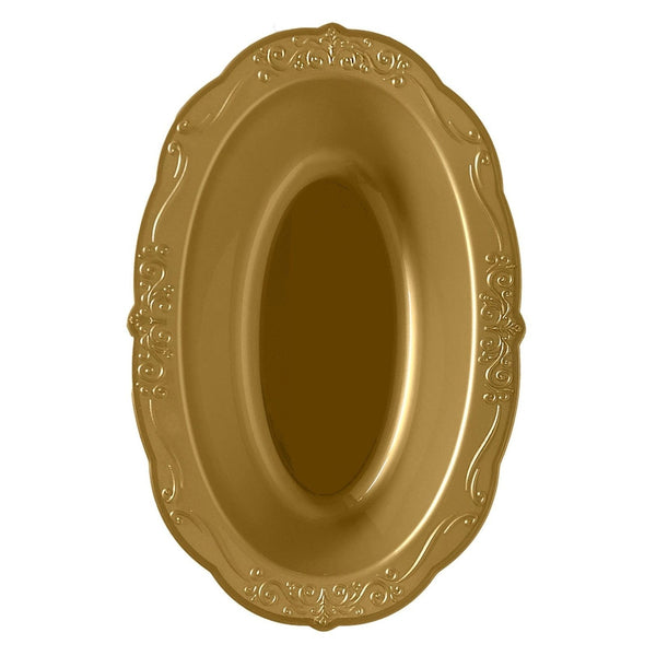 Disposable_Casual - Gold Reusable Plastic Dessert Bowl 150ml/5oz 10pc