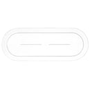 Disposable_Classic - Transparent Reusable Plastic Serving Tray 44cm/17.5in 1pc